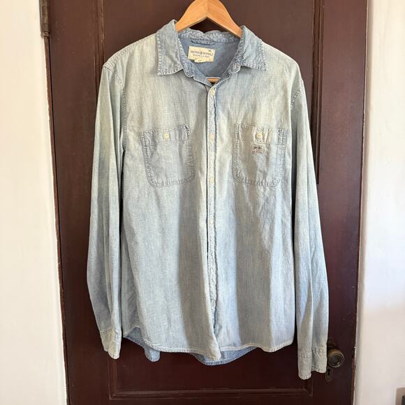 DENIM & SUPPLY Ralph Lauren | Men's lightweight Denim Button down Shirt | XL - Picture 1 of 5